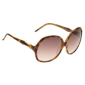 Pre Owned Roberto Cavalli Tortoise Frame Bougainvillea Square Sunglasses