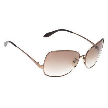 Pre Owned Roberto Cavalli Brown Menta Square Sunglasses