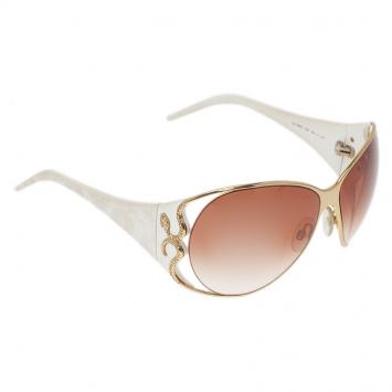 Pre Owned Roberto Cavalli Cream Tiro Sunglasses