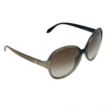 Pre Owned Roberto Cavalli Two Tone Maria Round Sunglasses