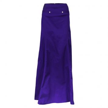 Pre Owned Roberto Cavalli Purple A-Line Maxi Skirt M