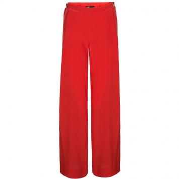 Pre Owned Roberto Cavalli Red Wide-leg Trousers S
