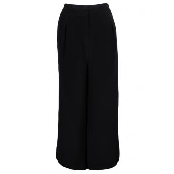 Pre Owned Roksanda Ilincic Black Wide Leg Silk Pants M