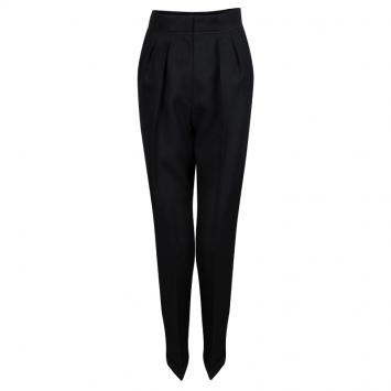 Pre Owned Roksanda Ilincic Dark Grey Wool Trousers S