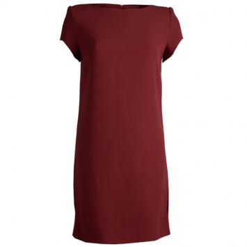Pre Owned Saint Laurent Paris Red Shift Dress S