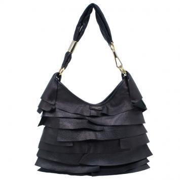 Pre Owned  Saint Laurent Paris Metallic Brown Leather Small St. Tropez Hobo