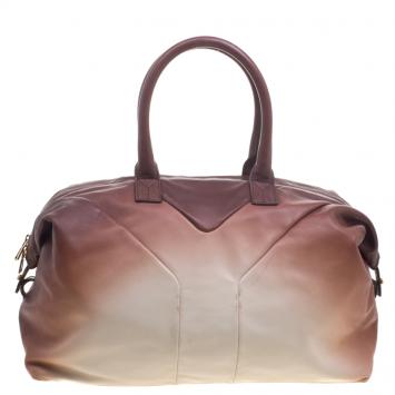 Pre Owned Saint Laurent Paris Ombre Leather Medium Easy Y  Bag