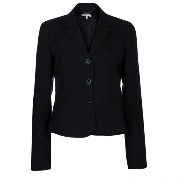 Pre Owned See by Chloe Black Pinstripe Tailored Blazer M