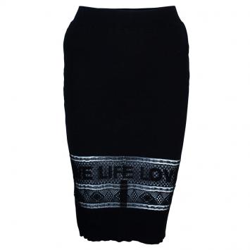 Pre Owned Sonia Rykiel Black Pencil Skirt S