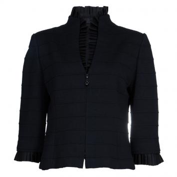 Pre Owned St. John Black Knit Jacket L