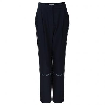 مملوكة مسبقًا Stella McCartney Navy Blue Contrast Piping Pants M