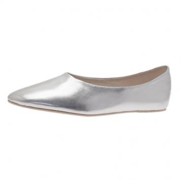 Pre Owned Stella McCartney Silver Loafers Size 41