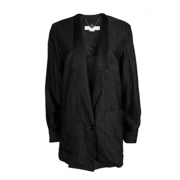 Pre Owned Stella McCartney Black Notched Collar Oversized Blazer M