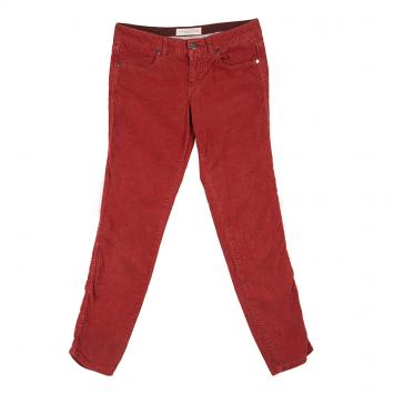 Pre Owned  Stella McCartney Red Slim Fit Corduroy Pants M