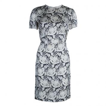 Pre Owned Stella McCartney Floral Print Silk Dress S