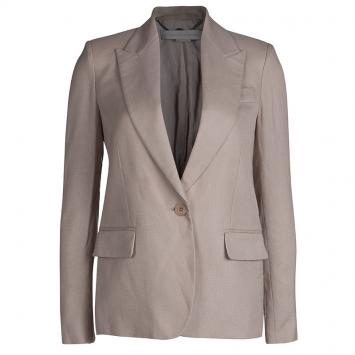 Pre Owned Stella Mc Cartney Beige Tailored Blazer S