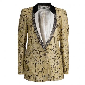 Pre Owned Stella McCartney Clarette Reptile Print Jacket M
