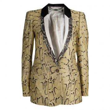 Pre Owned Stella McCartney Clarette Reptile Print Jacket M