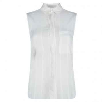 Pre Owned Stella McCartney White Cotton Sleeveless Shirt XS