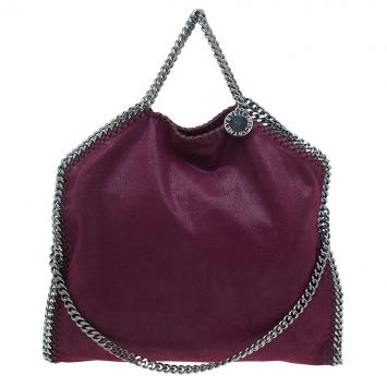Pre Owned Stella McCartney Purple Shaggy Deer Falabella Shoulder Bag