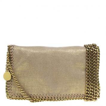 Pre Owned Stella McCartney Gold Falabella Crossbody Bag