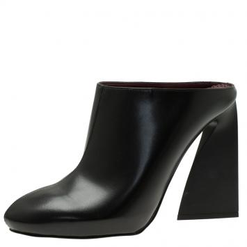 Pre Owned Stella McCartney Black Vanessa Mules Size 38