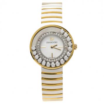 Pre Owned Swarovski White Stainless Steel Lovely Crystal Women's Wristwatch 35MM
