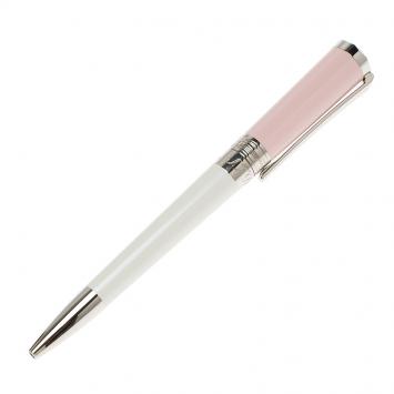 Pre Owned S.T. Dupont Audrey Hepburn Limited Edition Liberté Pearly White & Pink Lacquer Ballpoint Pen