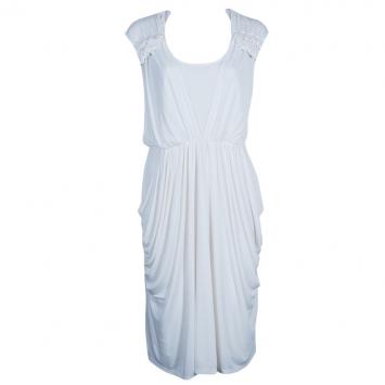 Pre Owned Temperley Offwhite Sleeveless Dress L