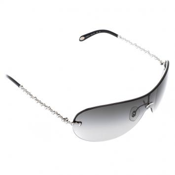 Pre Owned Tiffany & Co. Black TF3008-B Shield Sunglasses