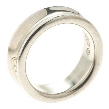 Pre Owned Tiffany & Co.1837 Silver Band Ring Size 52