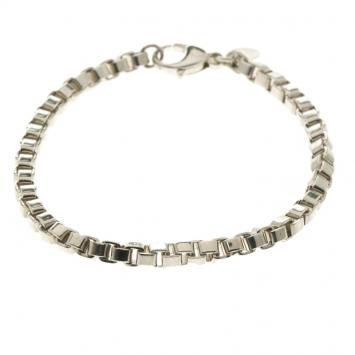 Pre Owned Tiffany & Co. Venetian Sterling Silver Link Bracelet