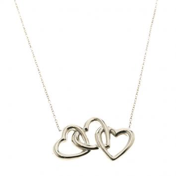 Pre Owned Tiffany & Co. Vintage Loving Heart Silver Necklace