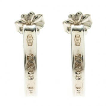 Pre Owned Tiffany & Co. 1837 Silver Hoop Earrings