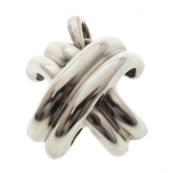 Pre Owned Tiffany & Co. Vintage X Criss-Cross Silver Pendant