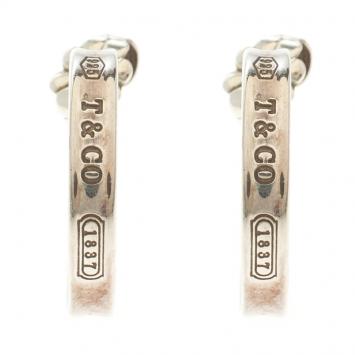 Pre Owned Tiffany & Co. 1837 Silver Hoop Earrings