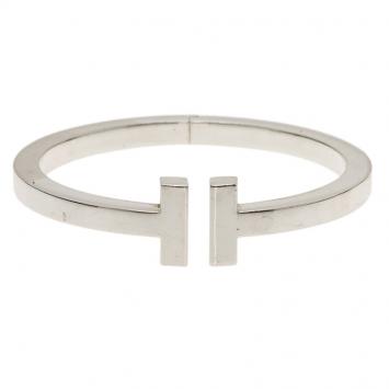 Pre Owned Tiffany & Co. Tiffany T Square Silver Bracelet