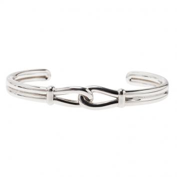 Pre Owned Tiffany & Co. Paloma Picasso Knot Silver Cuff Bracelet