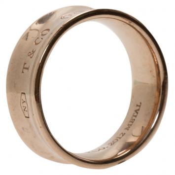 Pre Owned Tiffany & Co. 1837 Rubedo Band Ring Size 51