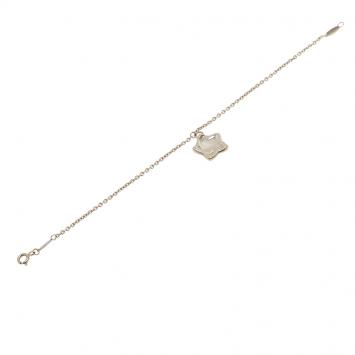 Pre Owned Tiffany & Co. Elsa Peretti Star Charm Silver Bracelet