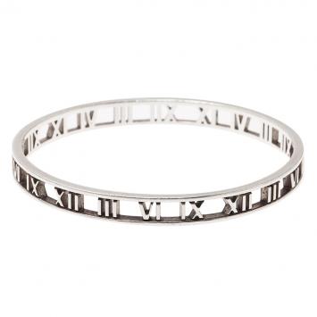 Pre Owned Tiffany & Co. Atlas Silver Bangle Bracelet