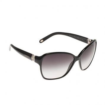 Pre Owned Tiffany & Co. Black 4070B Square Oversized Sunglasses