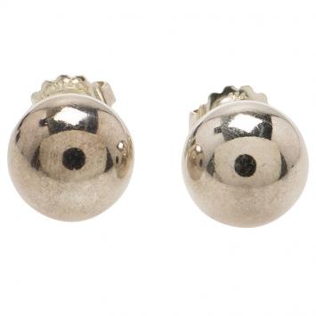 Pre Owned Tiffany & Co. Tiffany Beads Silver Stud Earrings