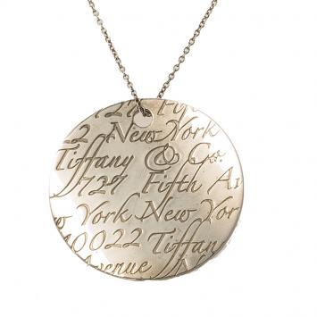 Pre Owned Tiffany & Co. Tiffany Notes Pendant Silver Chain Necklace