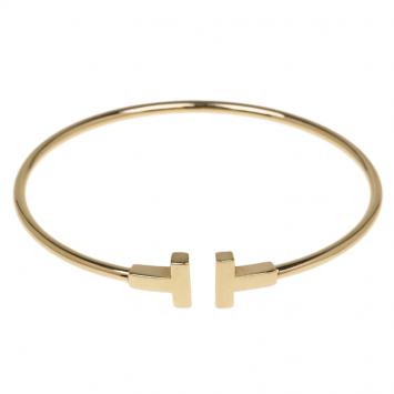 Pre Owned Tiffany & Co. T Wire Rose Gold Bracelet