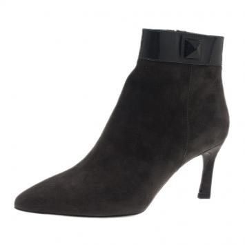 Pre Owned Tod's Grey Suede Ankle Booties Size 39