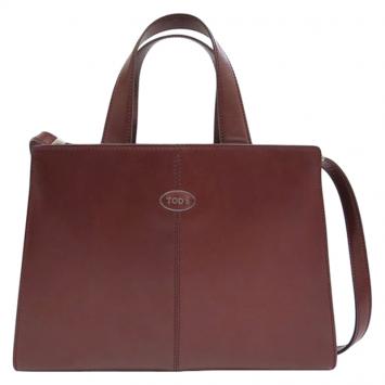 Pre Owned  Tod's Bordeaux Leather Handbag