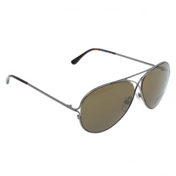 Pre Owned Tom Ford Silver Peter Aviators