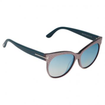 Pre Owned Tom Ford Purple Saskia Cat Eye Sunglasses