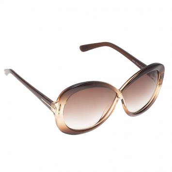 Pre Owned Tom Ford Brown Margot Sunglasses